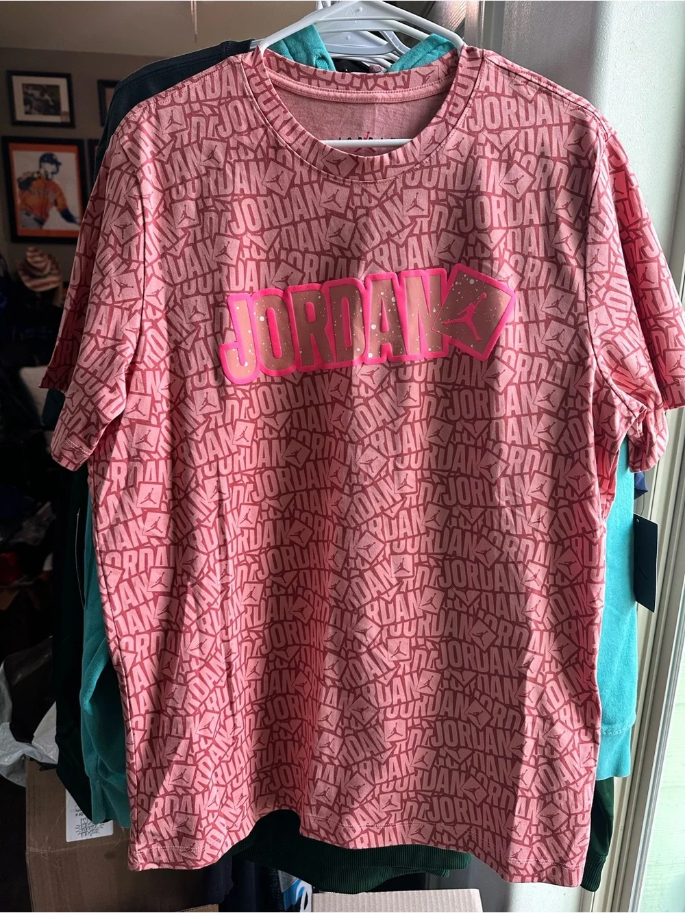 Jordan Nike All Over Print Jumpman Box Pattern T-Shirt